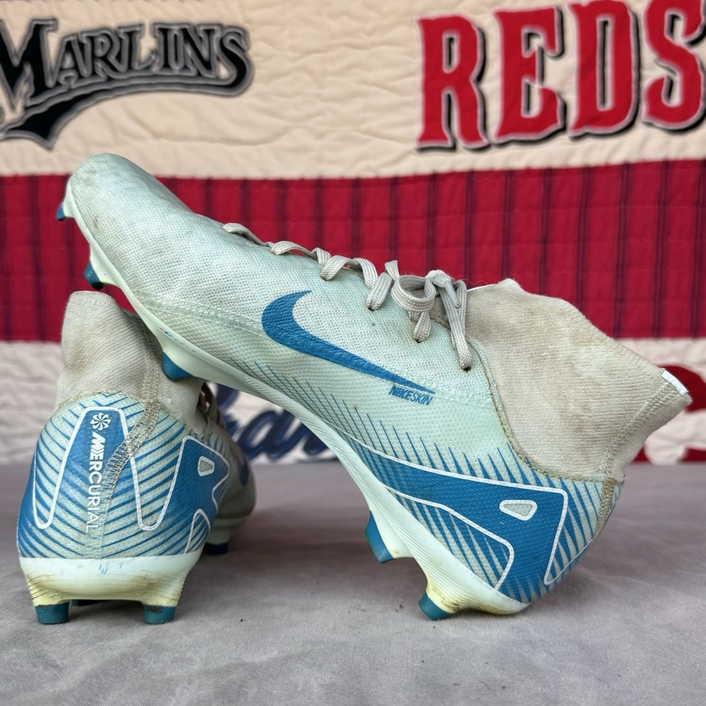 Size 7.5 - Nike Zoom Superfly 10 Academy Fg/Mg Glacier Blue Orbit FQ1456-400 - Picture 9 of 10